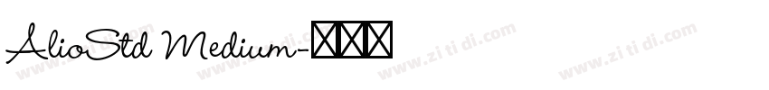 AlioStd Medium字体转换